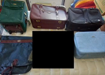 Variety Of Luggage Including Samsonite, Jcpenney, American Tourist, Jaguar, And Other Brands