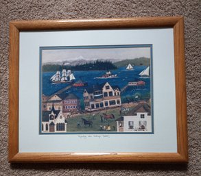 8 Pieces Of Framed Artwork In Various Sizes And Themes Including One Signed By Cindy Manguiz