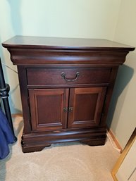 Bedside Table With Drawer And Cupboards