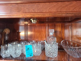 Glass And Crystal  Glasses, Bowl, Vases, Ice Bowl And Decanter