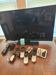 32in Visio TV And Panasonic Phones