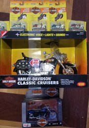 Harley Davidson Matchbox And Classic Cruiser And H-D Custom