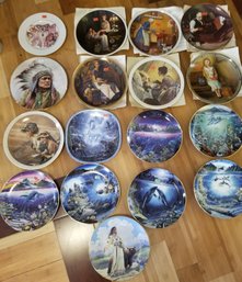 Various Decorative Plates. Most Numbered Stamped With Rockwell Society Of America
