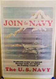 Join The Navy Poster, Choose Life Navy Print, U.s.s. Enterprise Cvn-65