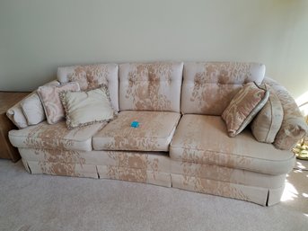Rm. 9. Floral Couch With Pillows