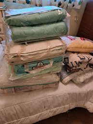 Rm.3. Bedding Including Full And Twin  Quilts And Comforters