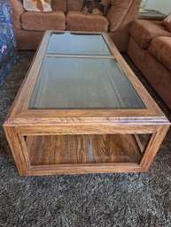 Rm. 6. Glass Top Large Coffee Table