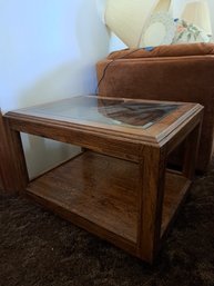 Rm.6. Glasstop Side Table. #1