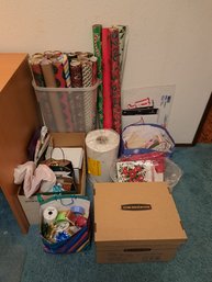 Rm. 4. Wrapping Paper, Wrapping Bows And Ribbons, Tissue Paper And Holiday Cards.