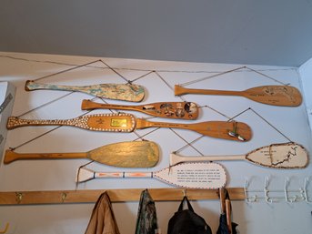 Rm.0. Decorative Canoe Paddles.
