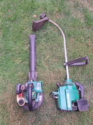 Rm. 00. Weed Eater Brand Leaf Blower And Weed Eater.