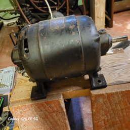 Rm6 A C Motor Antique Electric Motor, Vintage Clamp, Wood Drill Set, Shoe Polish Kit,