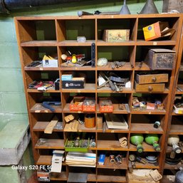 Rm6 Wooden Shelving Cabinet Plus All Contents
