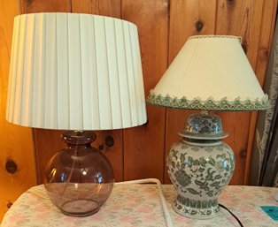 Rm.2. Two Table Top Lamps