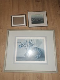 R10 Two Framed Prints And One Picture Frame