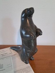 R1. Cowichan Marble Daniel J. Cline Otter Statue