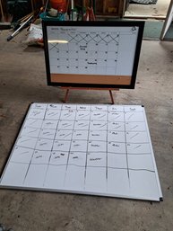 R00 Large White Board, Easle With Calender White Board