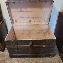 R2 Vintage Henry Likly's Co. Rochester Steamer Chest