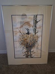 R8 Large Framed Watercolor 'A New Day' By Julie Johnson