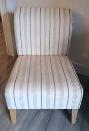 R1 Padded Stripped Fabric Accent Chair #1