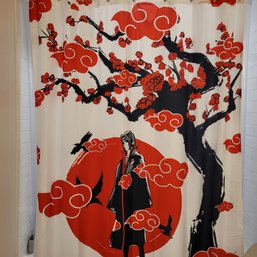 R4 Assorted Anime Items Including Shower Curtain, Rug, Night Lights, Large Mouse Pad, And Figurines,