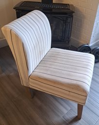 R1 Padded Stripped Fabric Accent Chair #2