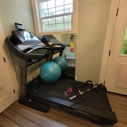 R3 Nordictrack Commercial 2450 Incline Treadmill, Reebok Exercise Ball, Door Gym, And Jump Rope