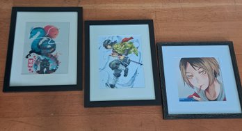 R11 Three Anime Inspired Frames Prints