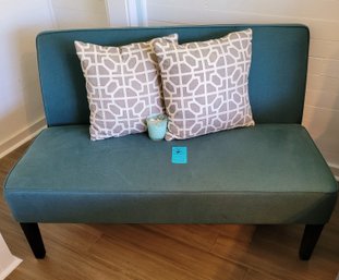 R15 Loveseat, Pillows And Candle