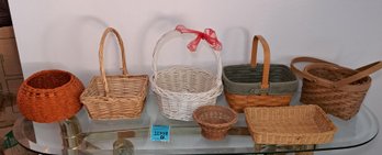 R1 Longaberger Basket And  Variety Of Wicker Baskets