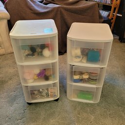 R1 Set Of 2 Sterilite 3 Draws Organizer Bins