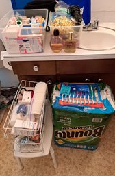 R5 Variety Of First Aid, Tooth Brushes, Toilet Paper, Hair Curlers, Shower Chair, Men's Cologne