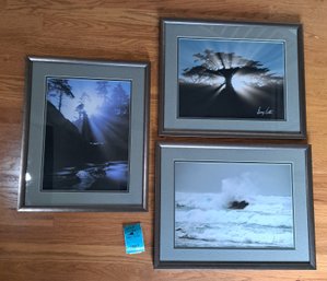 R5 Three Framed And Signed Prints Of Ocean Scenery By George Vetter