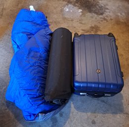 R00 Suitcase, Sleeping Bag And Camping Sleeping Pad