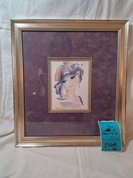 R1 Shan Merry 'farandole D' Orchidees' Framed And Signed Print