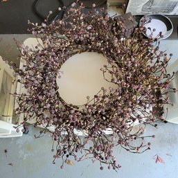 R00 Lavender Decorative Wreath 24', Sterilite 3 Drawer Rolling Storage Chest And All Contents Of Draws