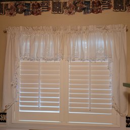 Assorted Curtains And Curtain Rods Throughout Home
