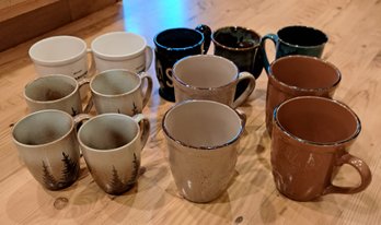 R2 Assortment Of Coffee Mugs Including Clay Mugs And Starbucks Mugs