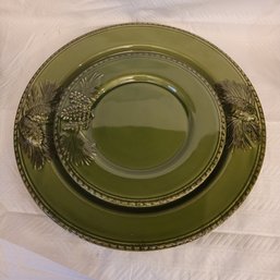 R2 Set Of 6 Paula  Dean Southern Pine 8 1/2' Salad Plates And 12' Dinner Plates