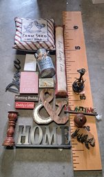 R0 Home Decor Including Signage, Pillows, Lamp Base, Candel Holder, Wax Warmer