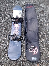 R0 Crux One Fifty Nine Snowboard With Carry Case And Googles
