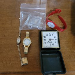 R3 Assorted Watches Including 10k Gold Filled D&a  Wittnauer, Timex Viewpoint, Seiko Watch Face, And Other Ite