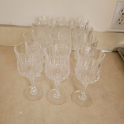 R2 Possible Cristal D'Arques Longchamp 24 Lead Crystal Wine Glasses 3 1/2 Oz Set Of 12