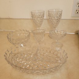 R2 Set Of 8 Goblets, Set Of 8 Ice Cream Dishes, Set Of 8 Stemmed Short Glasses, Glass Serving Bowl
