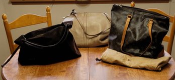 R6 Louis Vuitton Handbag With Duster, Gucci Handbag And Genuine
