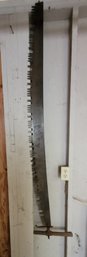 R0 Vintage 70' Saw Blade With Wooden Handle