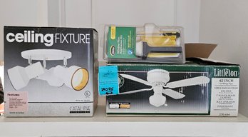 Rm4 Ceiling Fixture, Ceiling Fan, And Window Film Application Kit