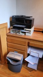R4 Hp Office Jet 6600 Printer, Aurora Paper Shredder, Metal Paper Holder And Plastic Paper Holder