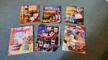 R12 Assorted Magazines On Quilting, Sewing, Crafting, Dolls, And Other Craft Related Topics.