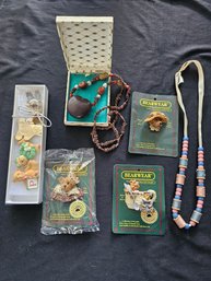 R1 Costume Jewelry To Include Bearwear Pins, Necklaces, And Additional Pins